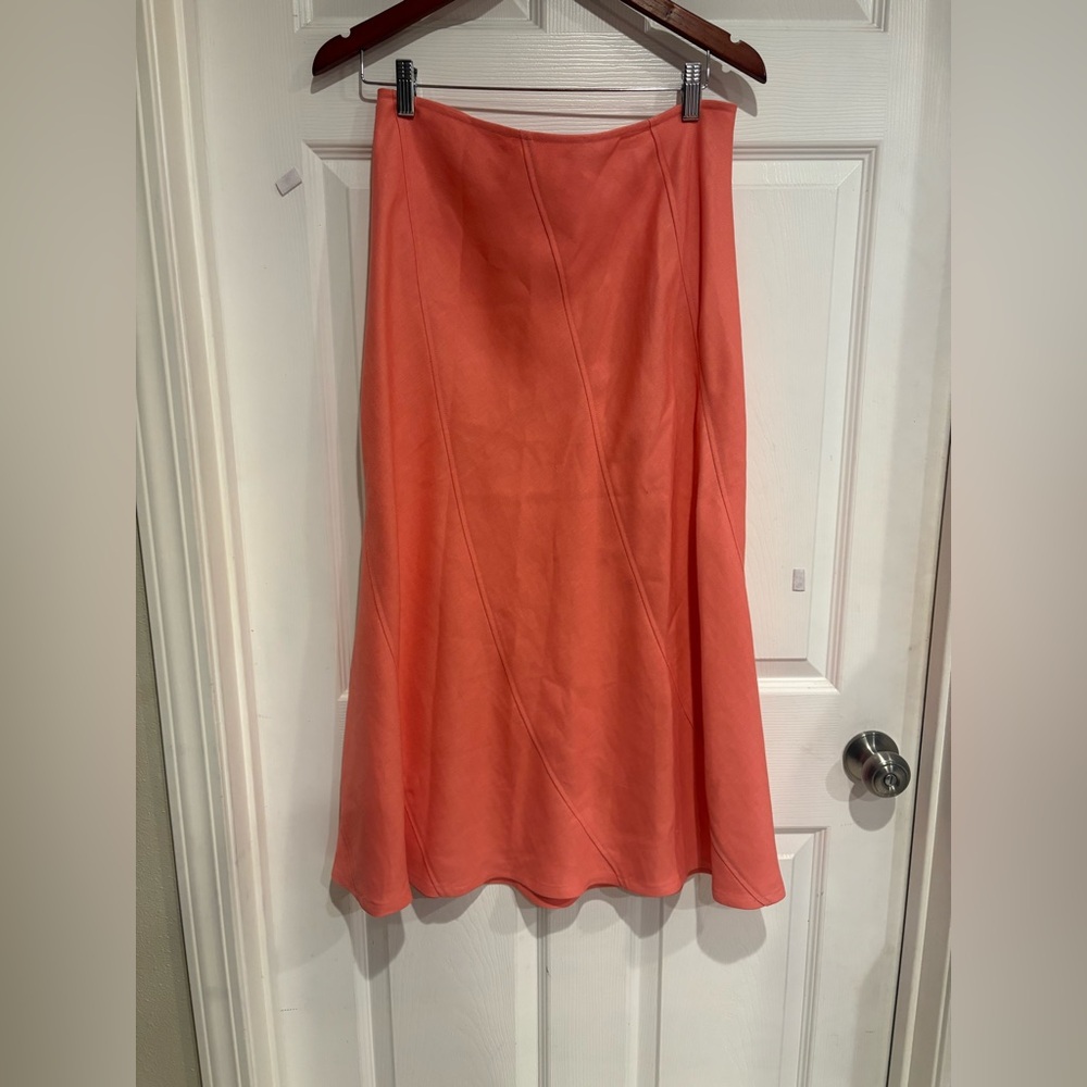 Liz Claiborne Vibrant Coral A-Line Skirt